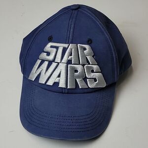 DISNEY Star Wars Blue Baseball Cap hat Velcro closure strap Adult